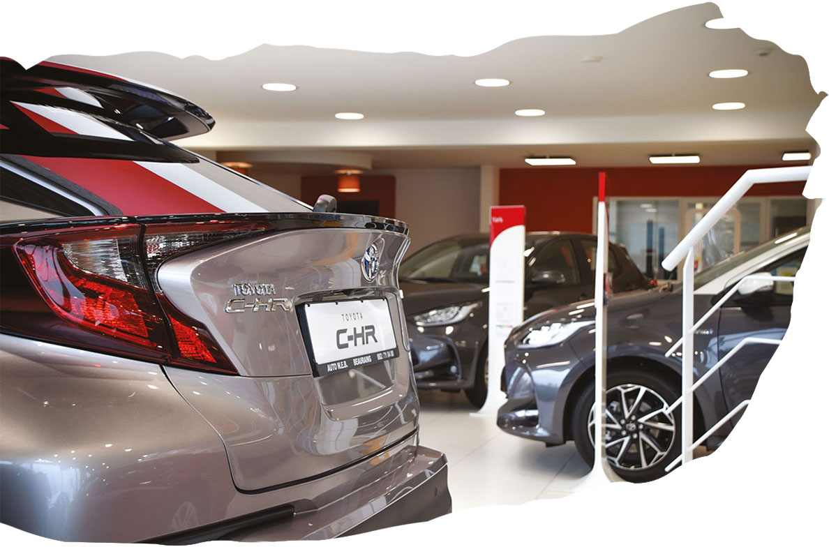 Trouvez votre Toyota dans notre showroom à Beauraing ou à Philippeville